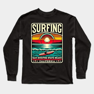 Surfing | San Onofre State Beach, California Long Sleeve T-Shirt